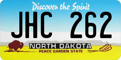 ND license plate JHC262