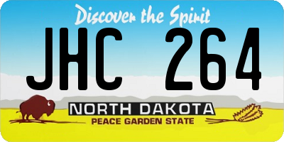 ND license plate JHC264