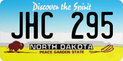 ND license plate JHC295