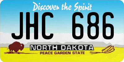ND license plate JHC686
