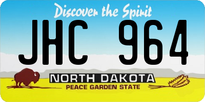 ND license plate JHC964