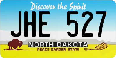 ND license plate JHE527