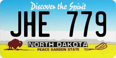 ND license plate JHE779
