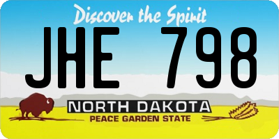 ND license plate JHE798