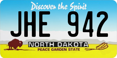 ND license plate JHE942