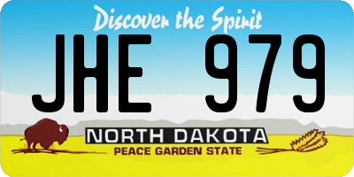 ND license plate JHE979