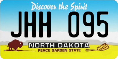 ND license plate JHH095