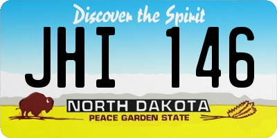 ND license plate JHI146