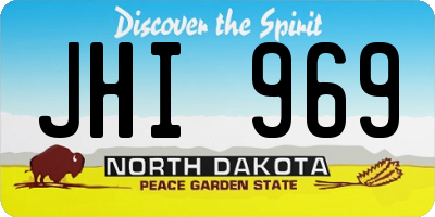 ND license plate JHI969