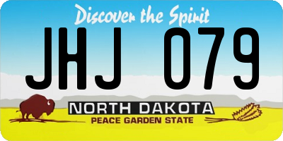 ND license plate JHJ079