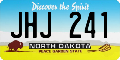 ND license plate JHJ241