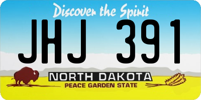 ND license plate JHJ391