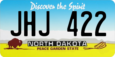 ND license plate JHJ422