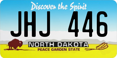 ND license plate JHJ446