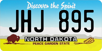 ND license plate JHJ895