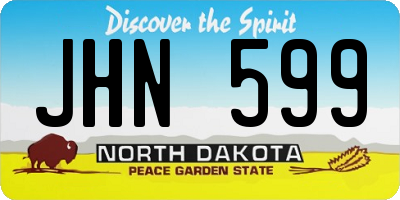 ND license plate JHN599