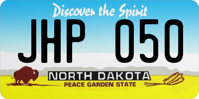 ND license plate JHP050
