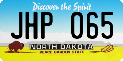 ND license plate JHP065