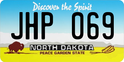 ND license plate JHP069