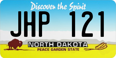 ND license plate JHP121