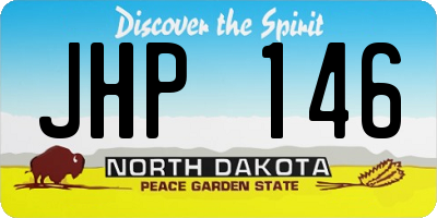 ND license plate JHP146