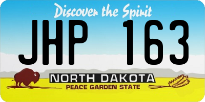 ND license plate JHP163