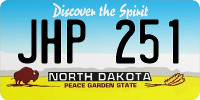 ND license plate JHP251