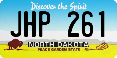 ND license plate JHP261