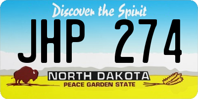 ND license plate JHP274