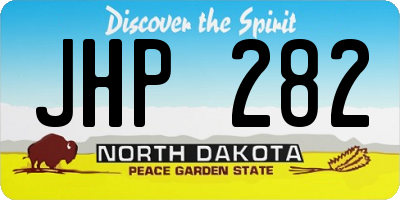 ND license plate JHP282
