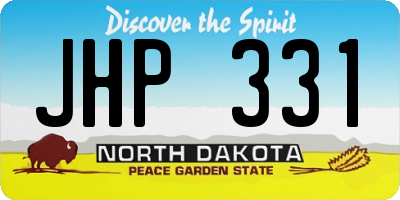 ND license plate JHP331