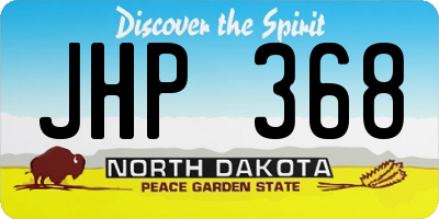 ND license plate JHP368