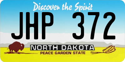 ND license plate JHP372