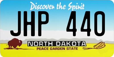 ND license plate JHP440
