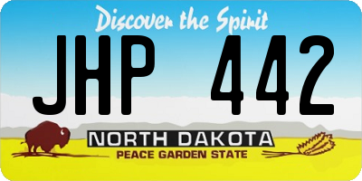 ND license plate JHP442