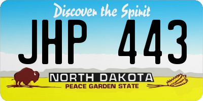 ND license plate JHP443