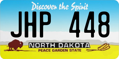 ND license plate JHP448