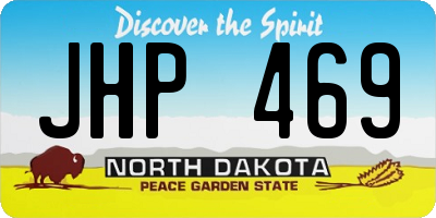 ND license plate JHP469