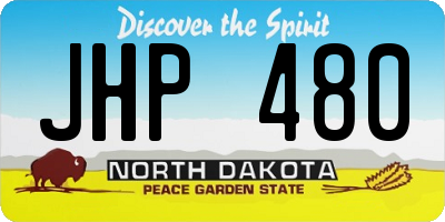 ND license plate JHP480