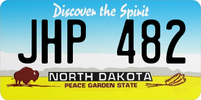 ND license plate JHP482