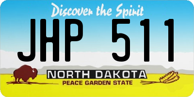 ND license plate JHP511