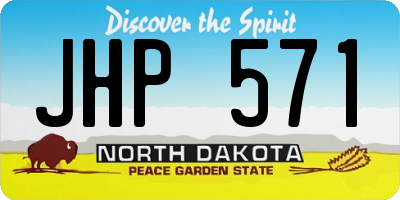 ND license plate JHP571