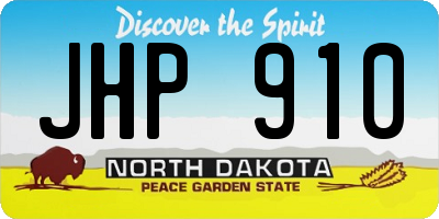 ND license plate JHP910