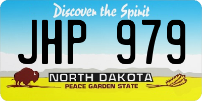 ND license plate JHP979
