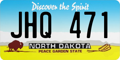 ND license plate JHQ471
