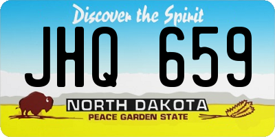 ND license plate JHQ659