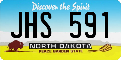 ND license plate JHS591