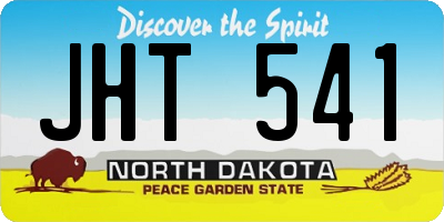 ND license plate JHT541