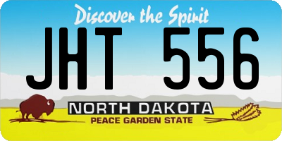 ND license plate JHT556
