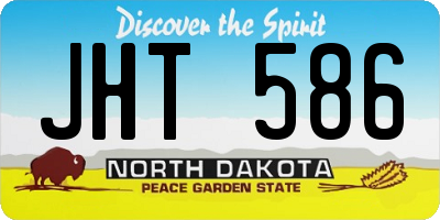 ND license plate JHT586